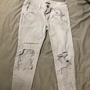 American Eagle gray cropped jeans NWOT